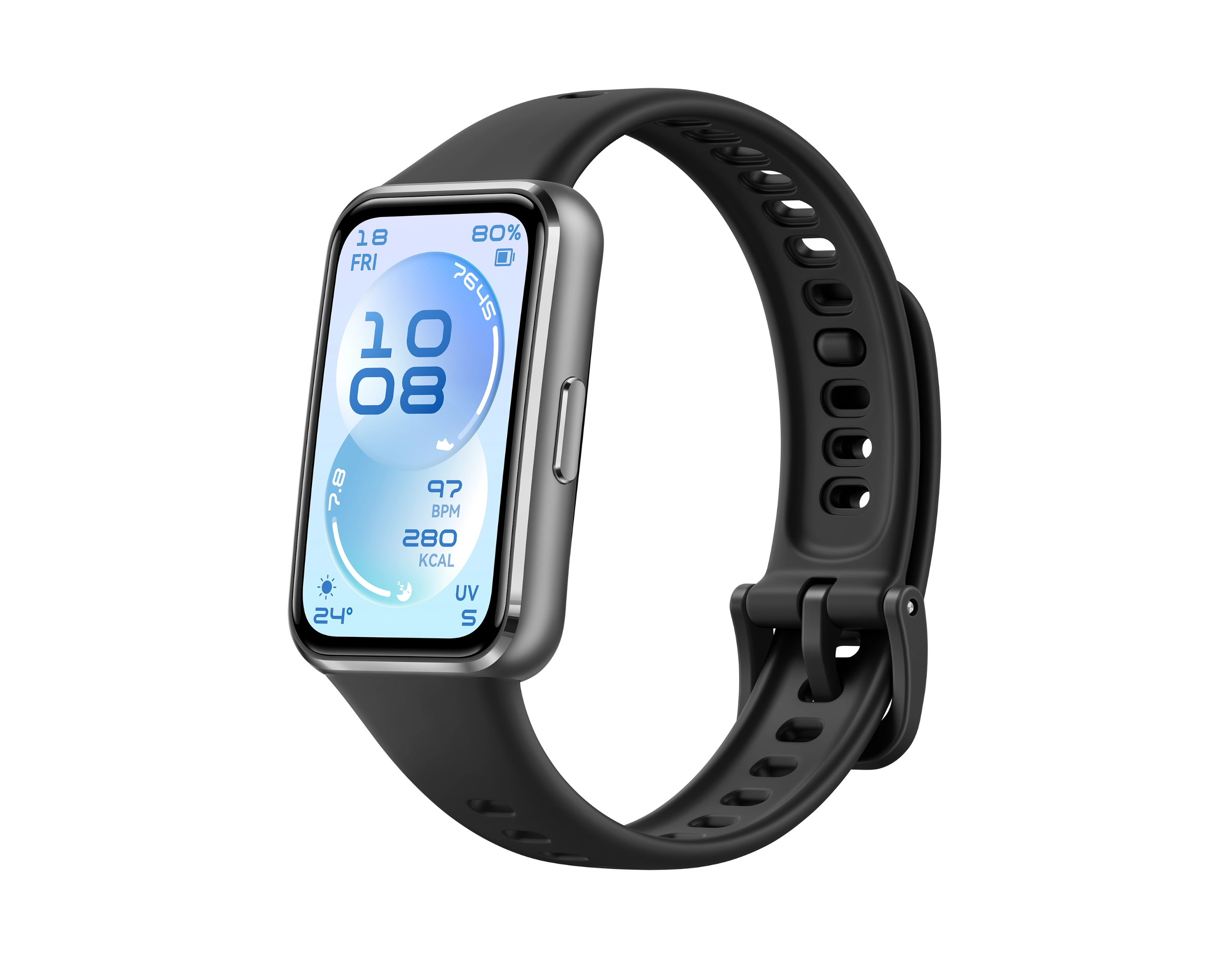 Qora HUAWEI Band 11, alyuminiy