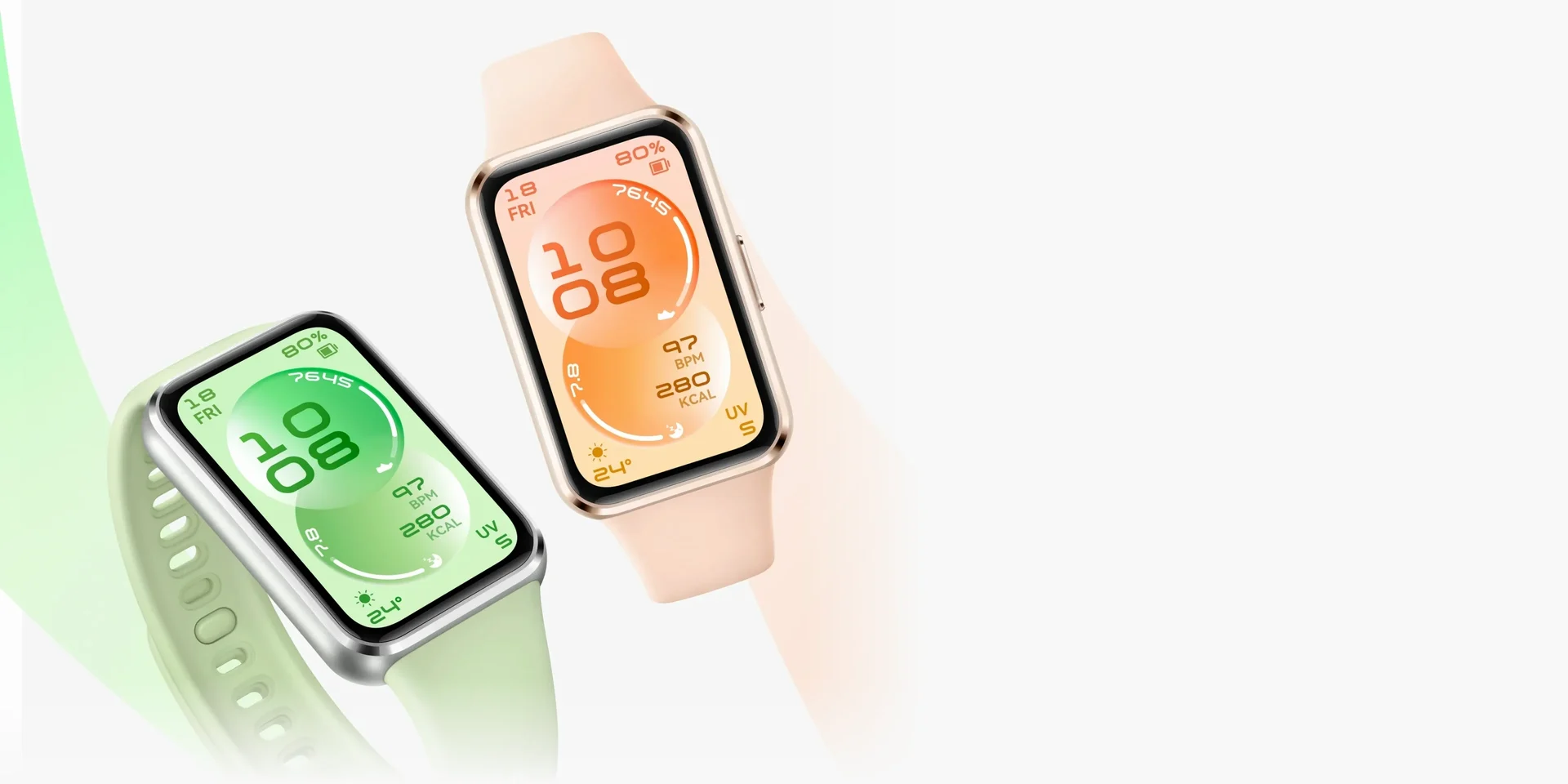HUAWEI Band 11, зелёный и бежевый