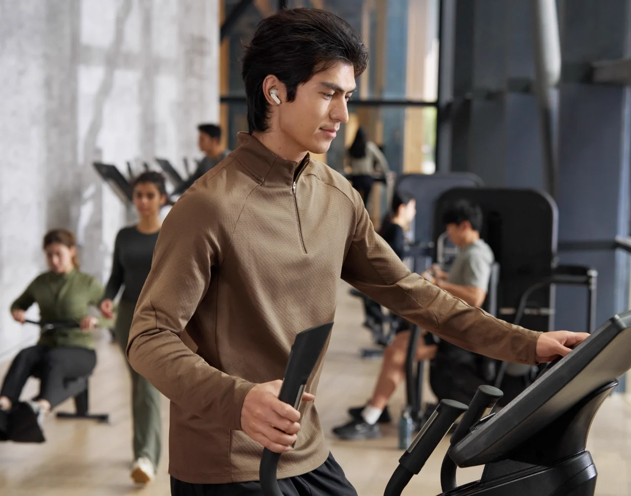 A workout at the gym