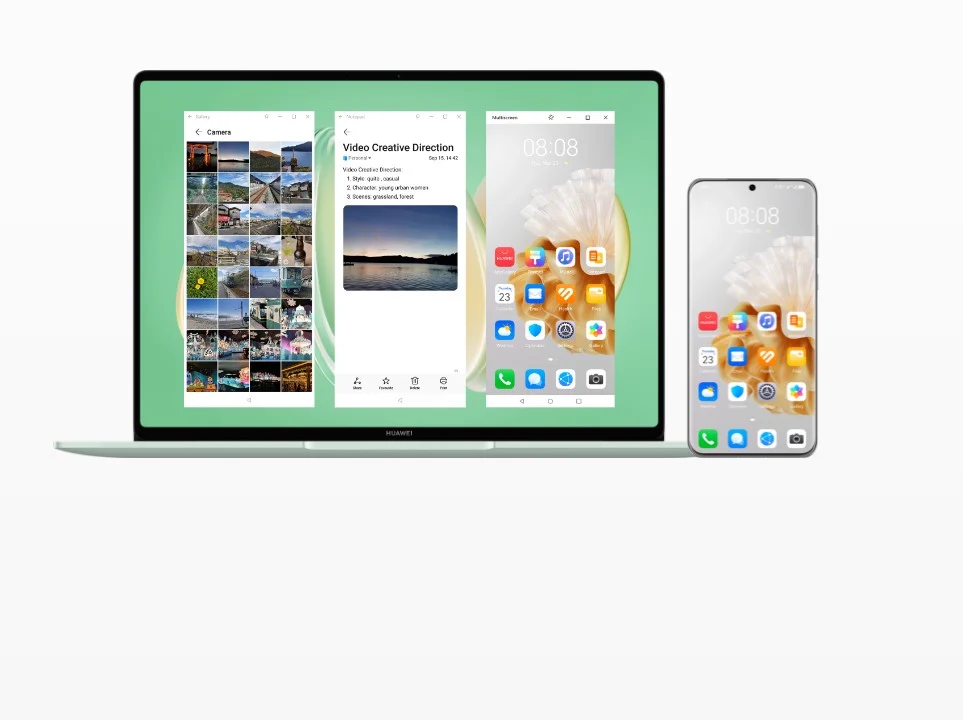 Noutbuk ekranidagi smartfon ilovalari