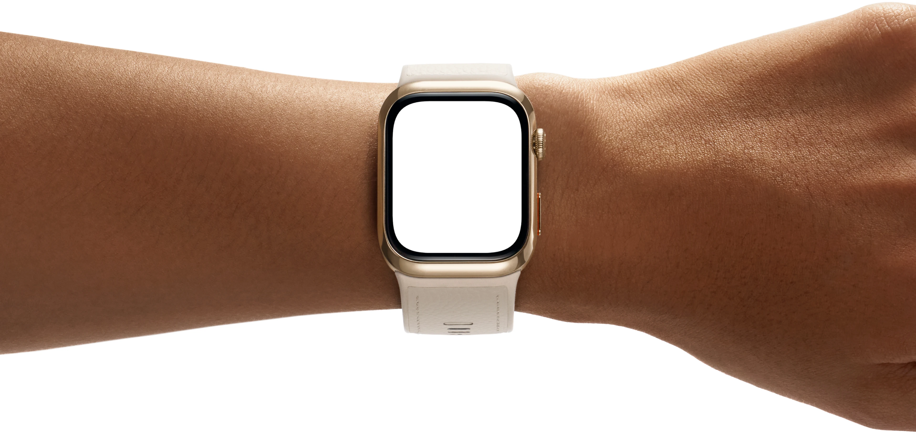 Gold HUAWEI WATCH D2 on the wrist